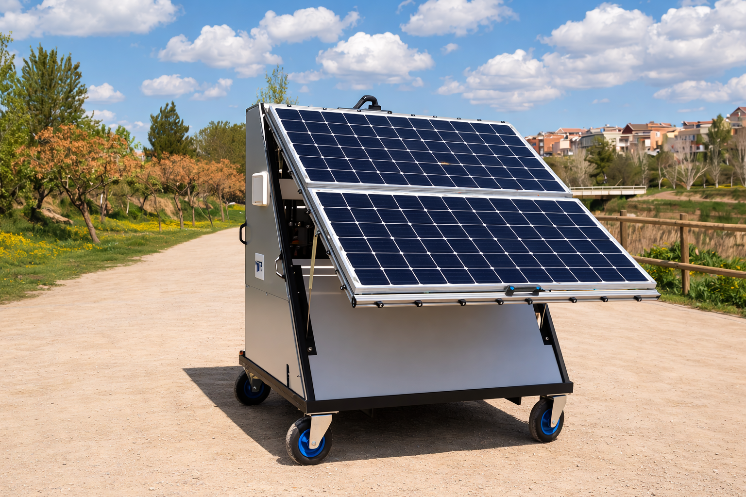 Sistema portátil de potabilización de agua alimentado por energía solar